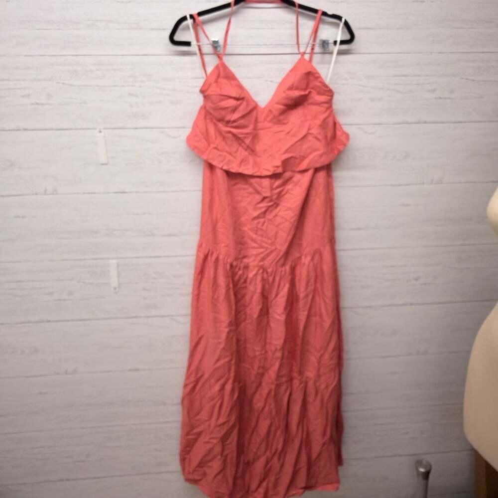 CaCay Maxi Dress in Coral NWT size M Brazilian brand